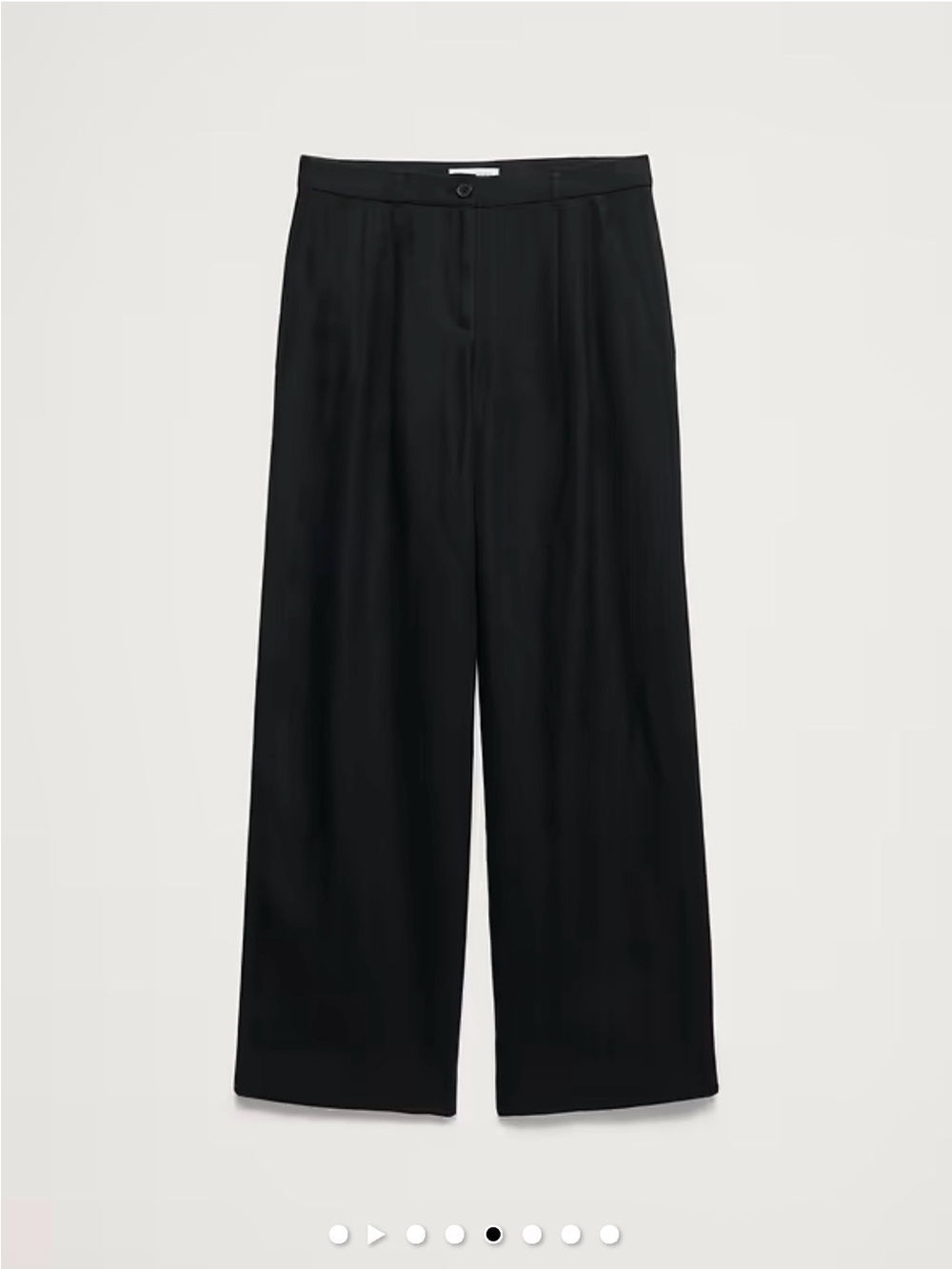 Banana Republic Black Wide-Leg Trousers
